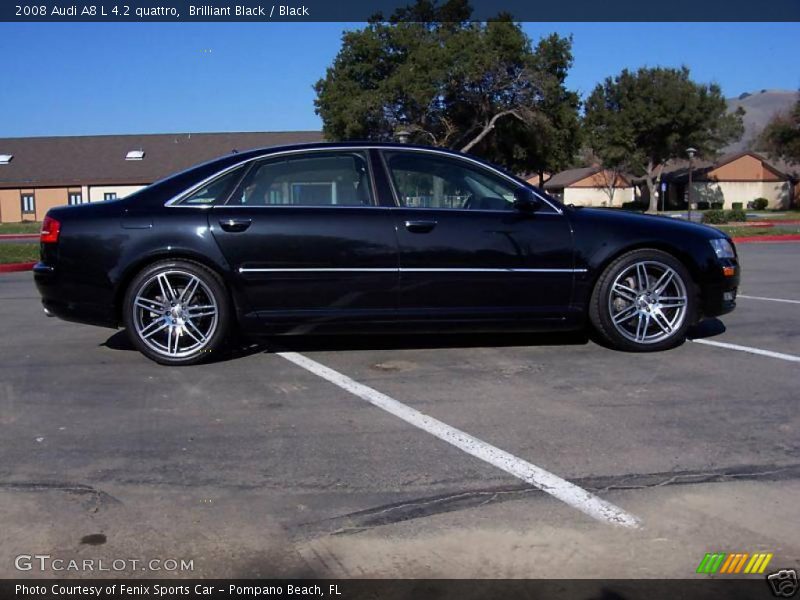 Brilliant Black / Black 2008 Audi A8 L 4.2 quattro