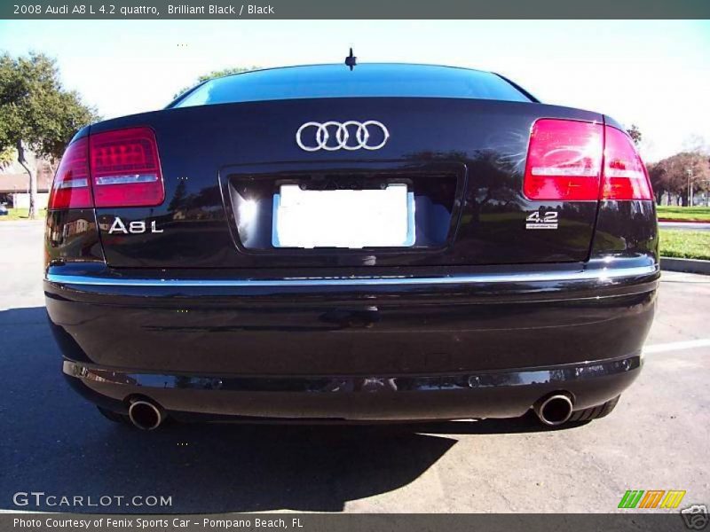 Brilliant Black / Black 2008 Audi A8 L 4.2 quattro
