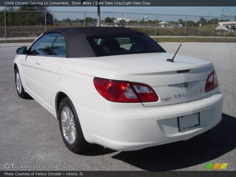 Stone White / Dark Slate Gray/Light Slate Gray 2008 Chrysler Sebring LX Convertible