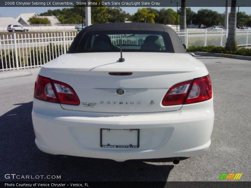 Stone White / Dark Slate Gray/Light Slate Gray 2008 Chrysler Sebring LX Convertible