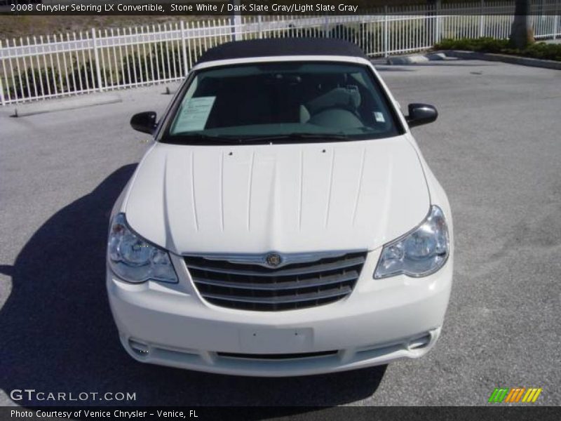 Stone White / Dark Slate Gray/Light Slate Gray 2008 Chrysler Sebring LX Convertible