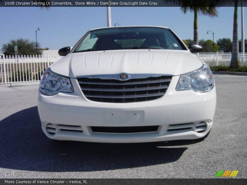 Stone White / Dark Slate Gray/Light Slate Gray 2008 Chrysler Sebring LX Convertible