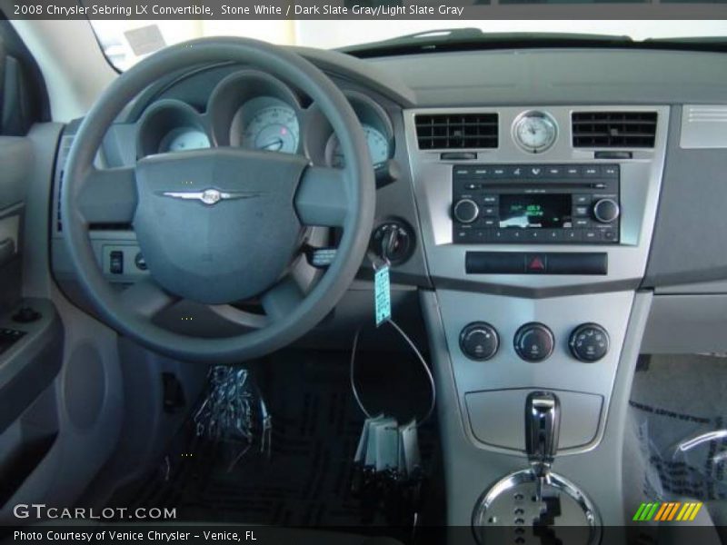 Stone White / Dark Slate Gray/Light Slate Gray 2008 Chrysler Sebring LX Convertible