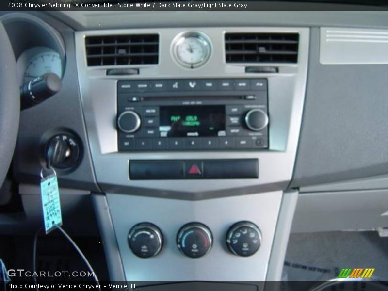Stone White / Dark Slate Gray/Light Slate Gray 2008 Chrysler Sebring LX Convertible
