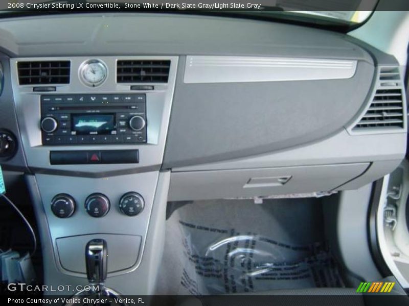 Stone White / Dark Slate Gray/Light Slate Gray 2008 Chrysler Sebring LX Convertible