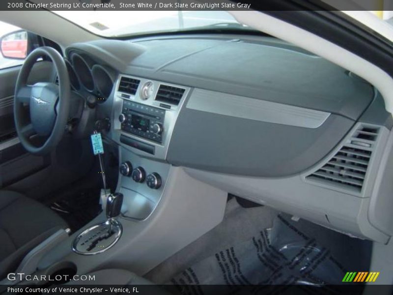 Stone White / Dark Slate Gray/Light Slate Gray 2008 Chrysler Sebring LX Convertible
