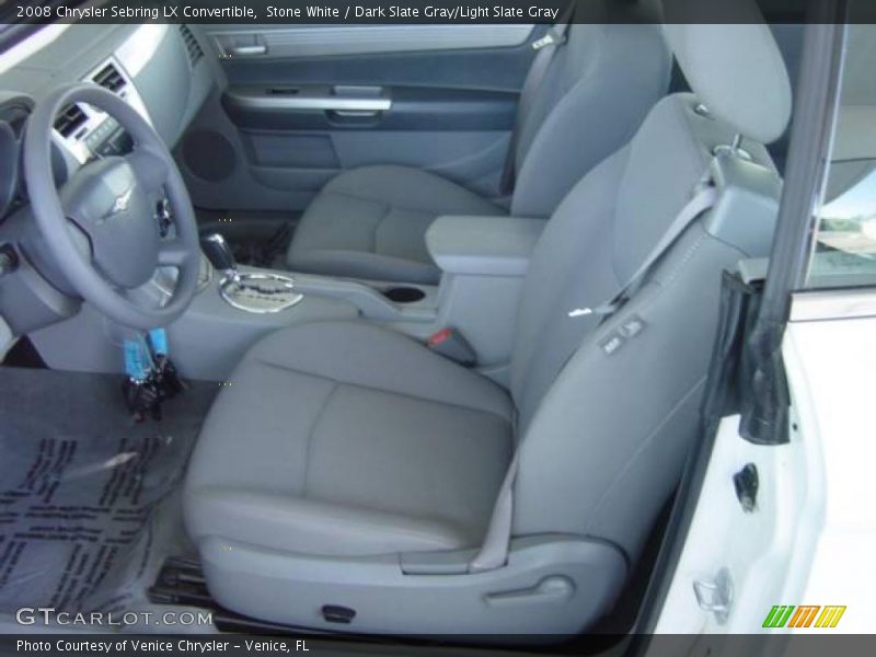 Stone White / Dark Slate Gray/Light Slate Gray 2008 Chrysler Sebring LX Convertible