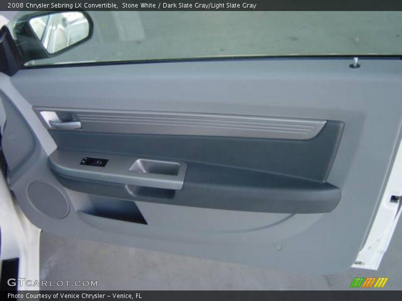 Stone White / Dark Slate Gray/Light Slate Gray 2008 Chrysler Sebring LX Convertible