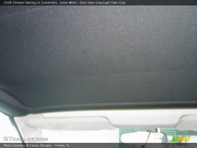 Stone White / Dark Slate Gray/Light Slate Gray 2008 Chrysler Sebring LX Convertible