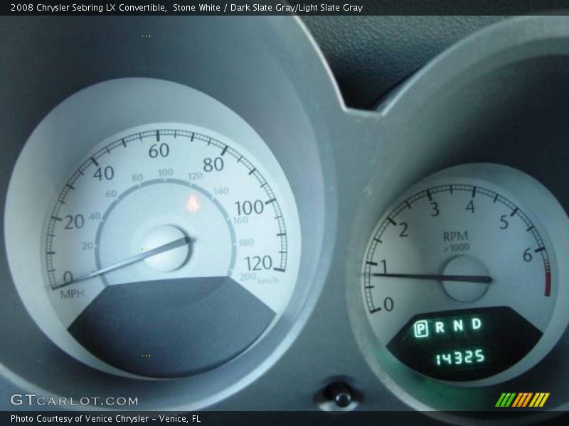 Stone White / Dark Slate Gray/Light Slate Gray 2008 Chrysler Sebring LX Convertible