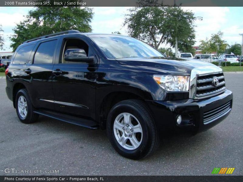 Black / Sand Beige 2008 Toyota Sequoia SR5