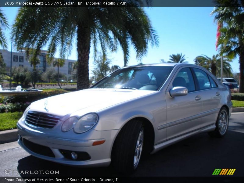 Brilliant Silver Metallic / Ash 2005 Mercedes-Benz C 55 AMG Sedan