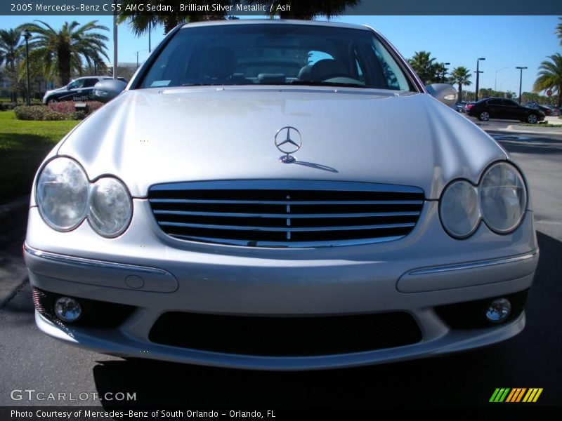 Brilliant Silver Metallic / Ash 2005 Mercedes-Benz C 55 AMG Sedan