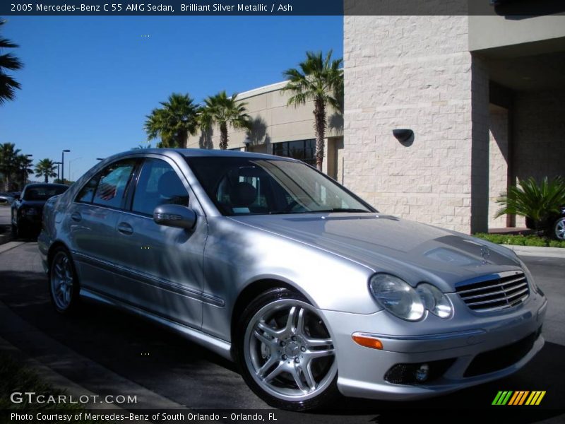 Brilliant Silver Metallic / Ash 2005 Mercedes-Benz C 55 AMG Sedan