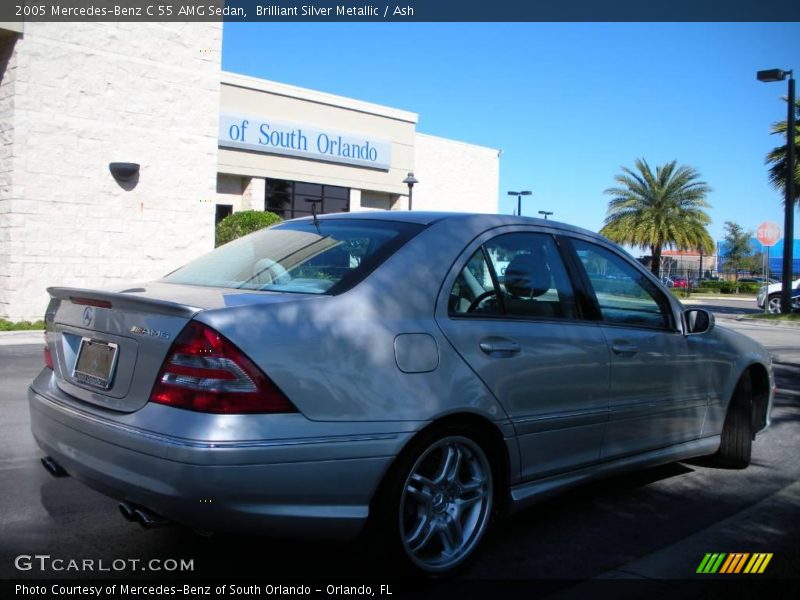 Brilliant Silver Metallic / Ash 2005 Mercedes-Benz C 55 AMG Sedan