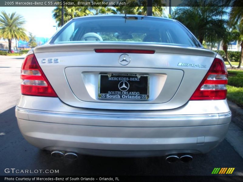 Brilliant Silver Metallic / Ash 2005 Mercedes-Benz C 55 AMG Sedan