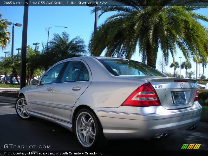 Brilliant Silver Metallic / Ash 2005 Mercedes-Benz C 55 AMG Sedan