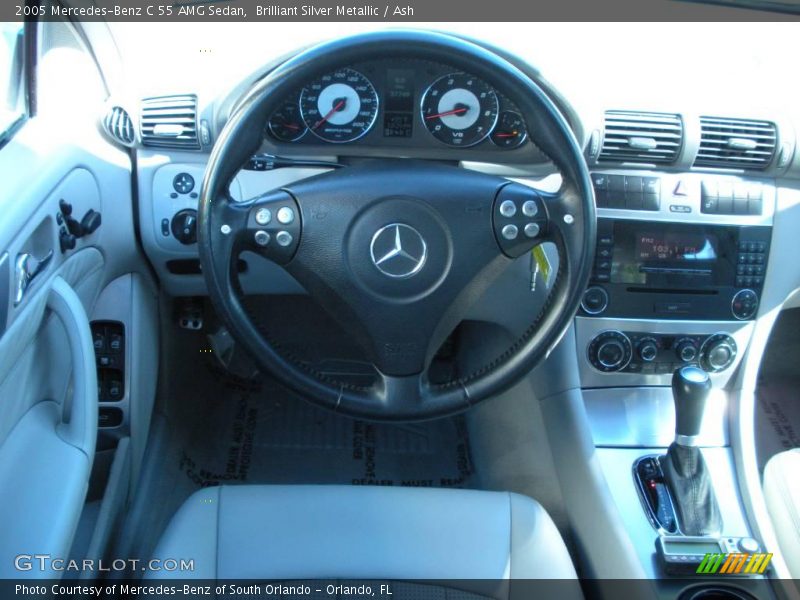 Brilliant Silver Metallic / Ash 2005 Mercedes-Benz C 55 AMG Sedan