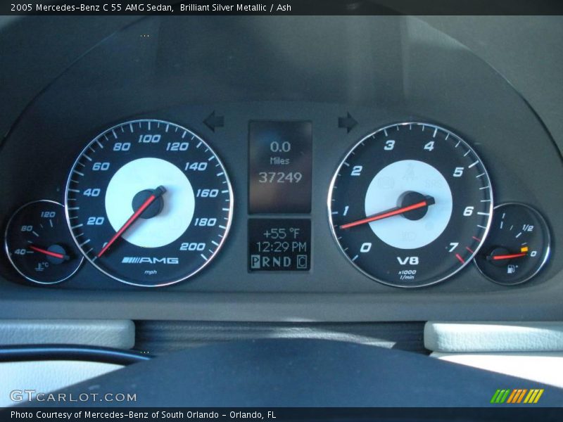 Brilliant Silver Metallic / Ash 2005 Mercedes-Benz C 55 AMG Sedan
