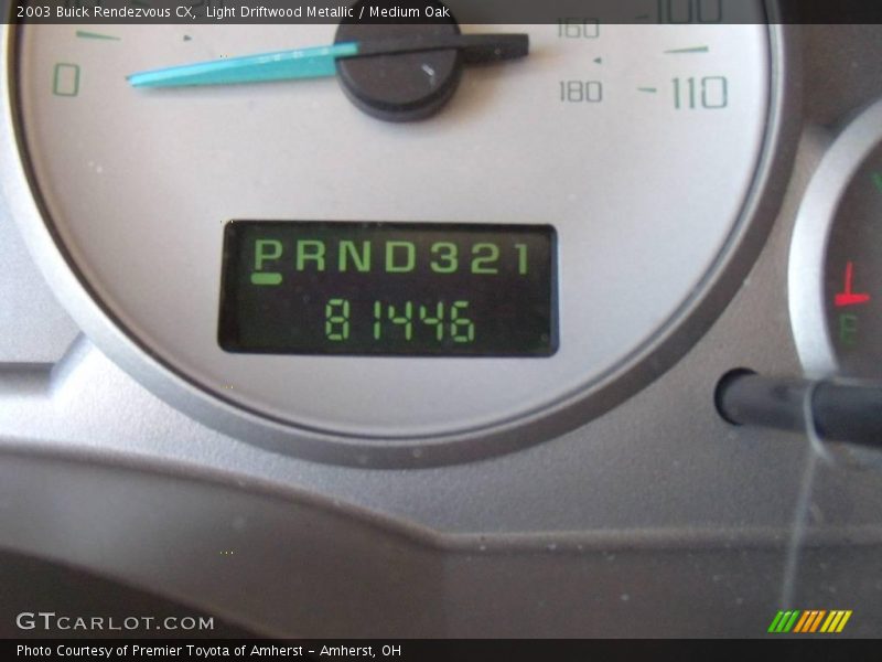 Light Driftwood Metallic / Medium Oak 2003 Buick Rendezvous CX