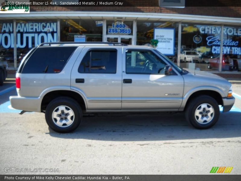 Sandalwood Metallic / Medium Gray 2003 Chevrolet Blazer LS 4x4