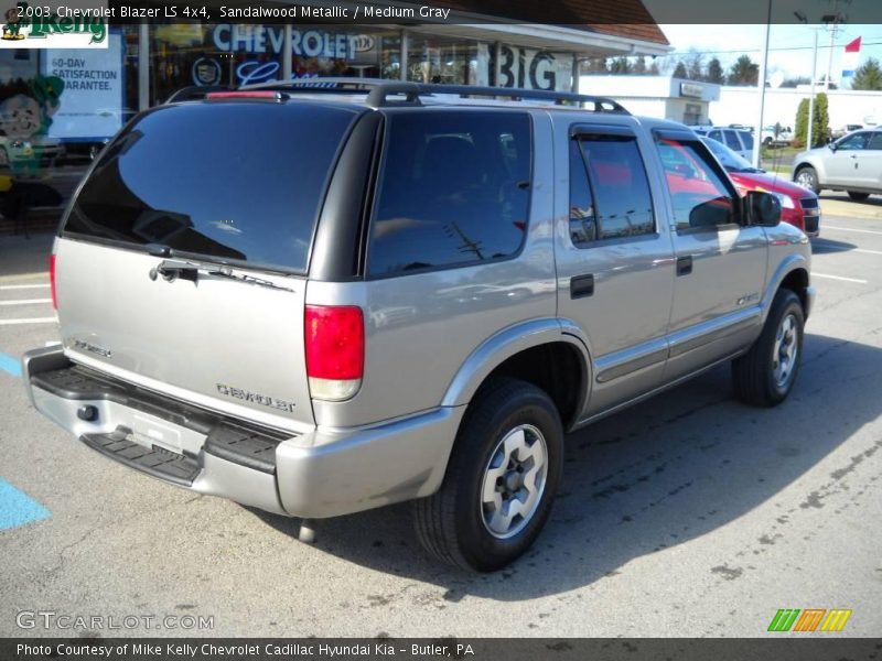 Sandalwood Metallic / Medium Gray 2003 Chevrolet Blazer LS 4x4