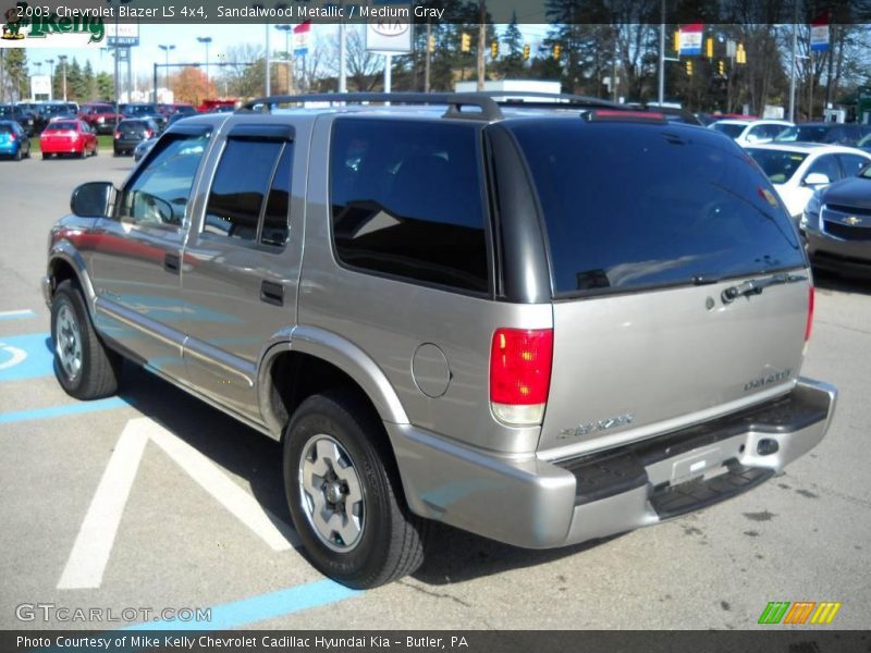 Sandalwood Metallic / Medium Gray 2003 Chevrolet Blazer LS 4x4
