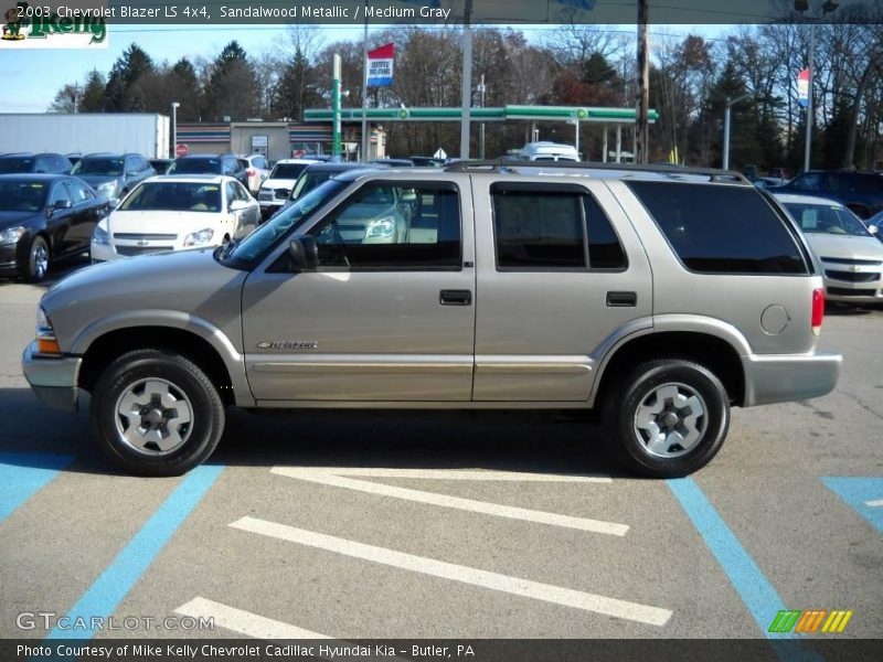 Sandalwood Metallic / Medium Gray 2003 Chevrolet Blazer LS 4x4