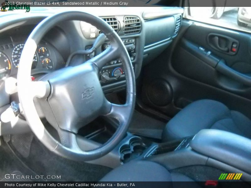 Sandalwood Metallic / Medium Gray 2003 Chevrolet Blazer LS 4x4