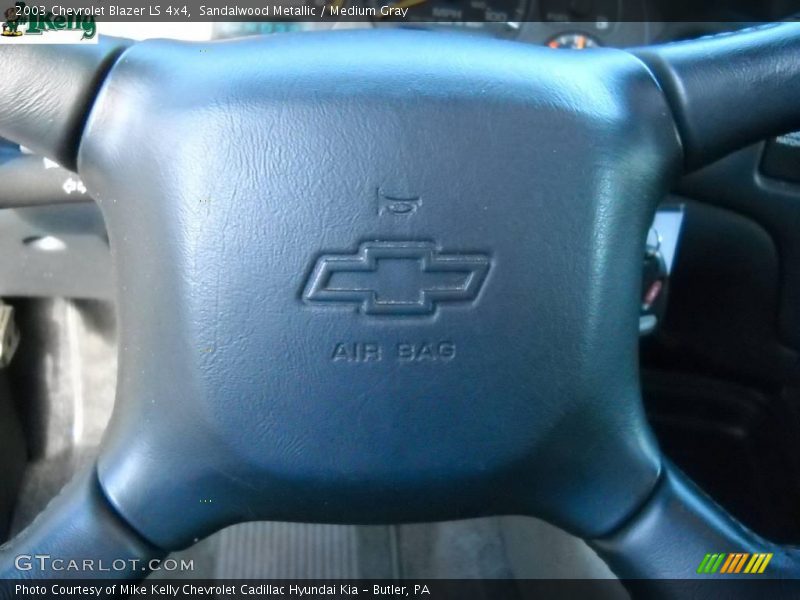 Sandalwood Metallic / Medium Gray 2003 Chevrolet Blazer LS 4x4