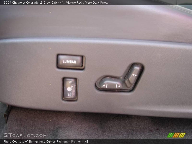 Victory Red / Very Dark Pewter 2004 Chevrolet Colorado LS Crew Cab 4x4