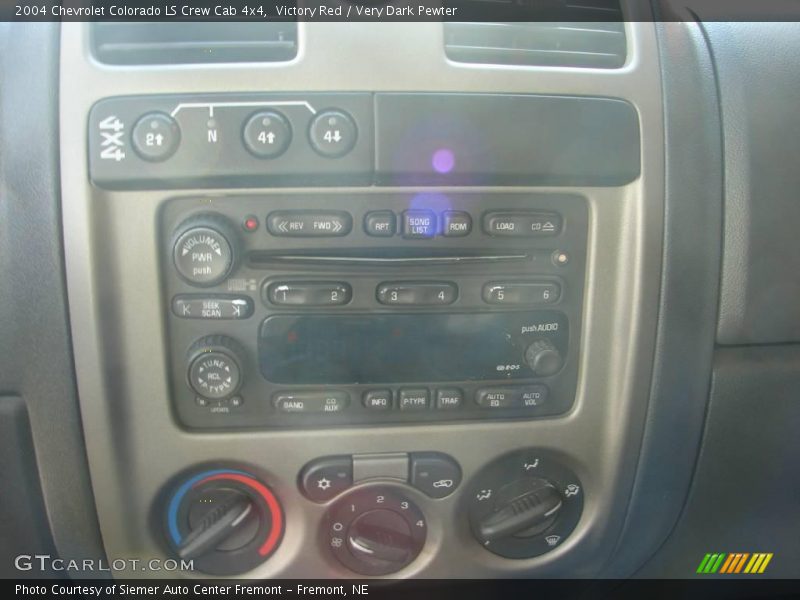 Victory Red / Very Dark Pewter 2004 Chevrolet Colorado LS Crew Cab 4x4