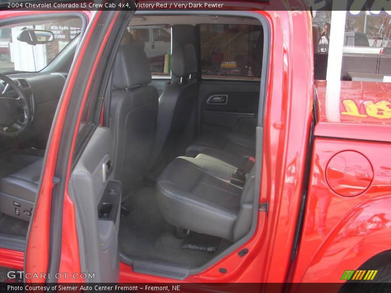 Victory Red / Very Dark Pewter 2004 Chevrolet Colorado LS Crew Cab 4x4