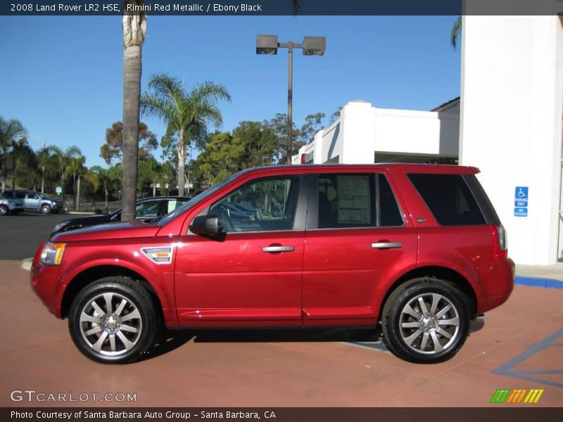 Rimini Red Metallic / Ebony Black 2008 Land Rover LR2 HSE