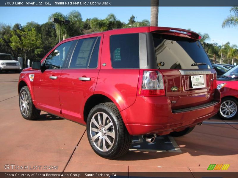 Rimini Red Metallic / Ebony Black 2008 Land Rover LR2 HSE
