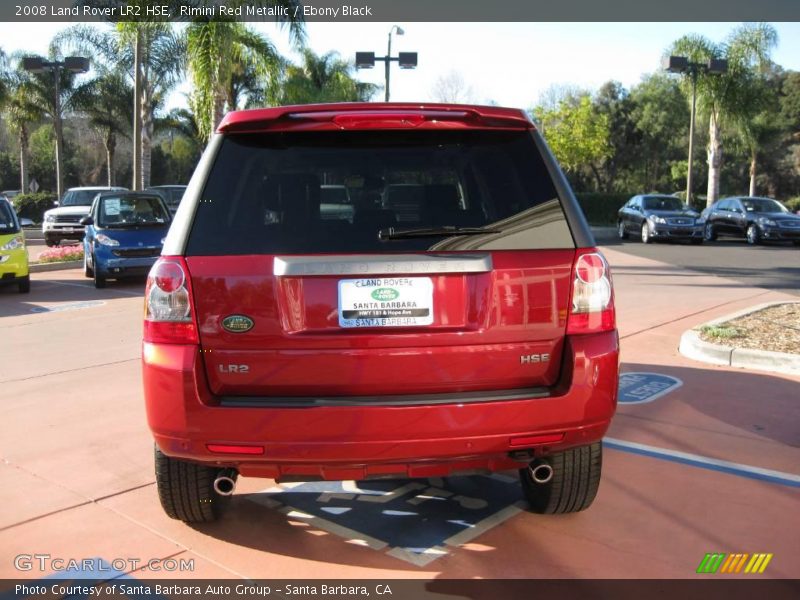 Rimini Red Metallic / Ebony Black 2008 Land Rover LR2 HSE