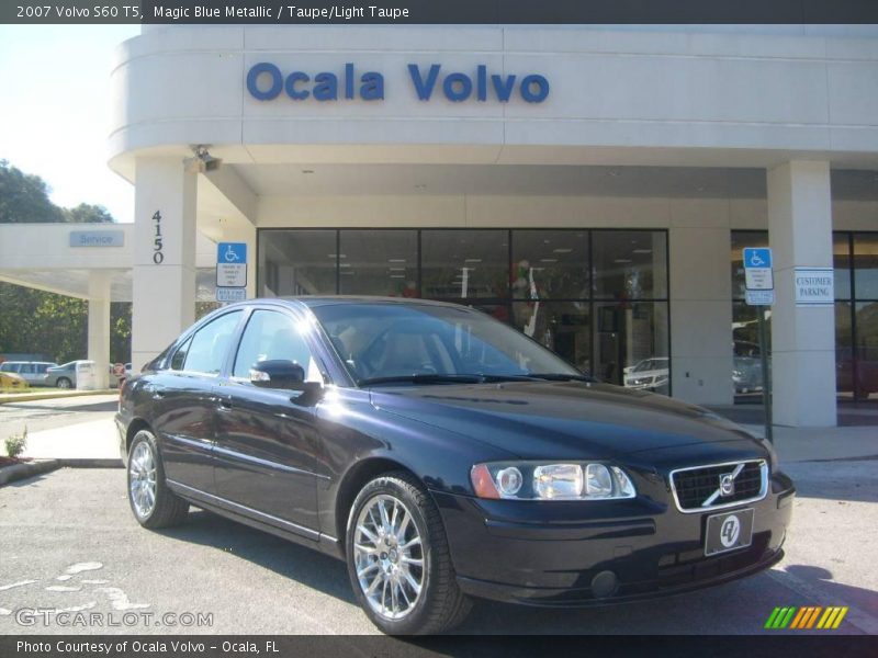 Magic Blue Metallic / Taupe/Light Taupe 2007 Volvo S60 T5