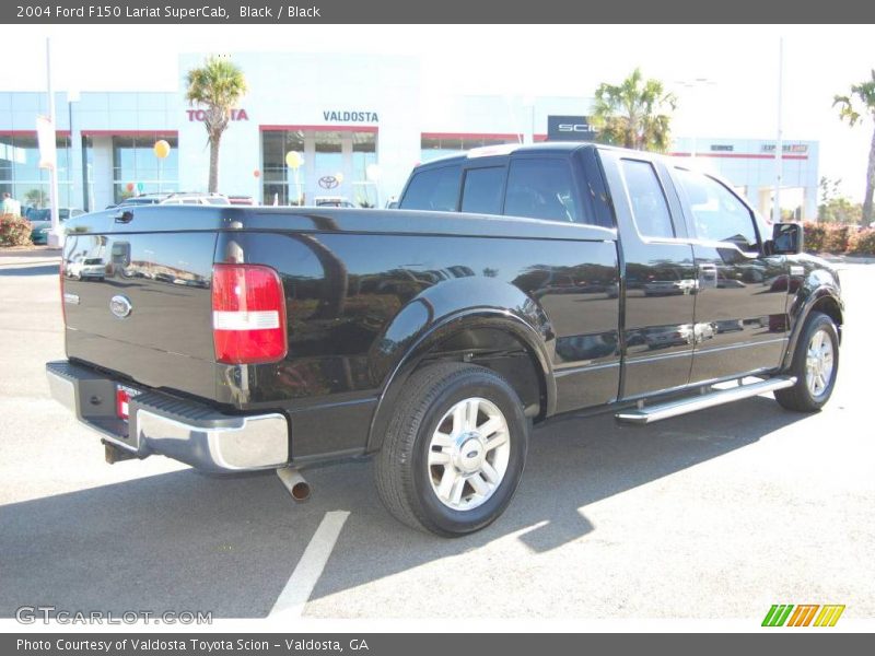 Black / Black 2004 Ford F150 Lariat SuperCab