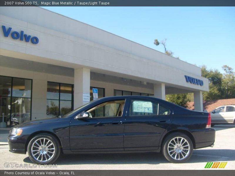 Magic Blue Metallic / Taupe/Light Taupe 2007 Volvo S60 T5
