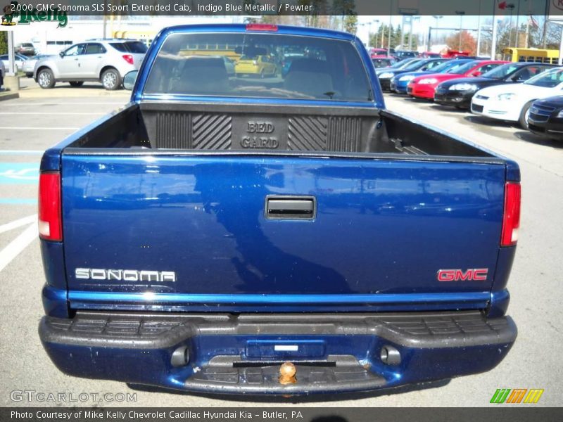 Indigo Blue Metallic / Pewter 2000 GMC Sonoma SLS Sport Extended Cab