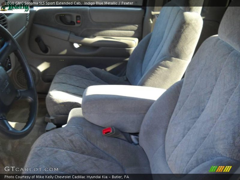 Indigo Blue Metallic / Pewter 2000 GMC Sonoma SLS Sport Extended Cab