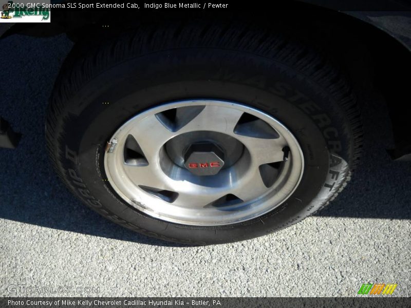 Indigo Blue Metallic / Pewter 2000 GMC Sonoma SLS Sport Extended Cab