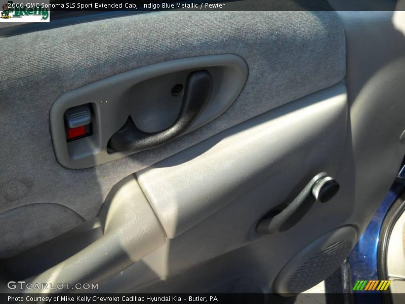Indigo Blue Metallic / Pewter 2000 GMC Sonoma SLS Sport Extended Cab