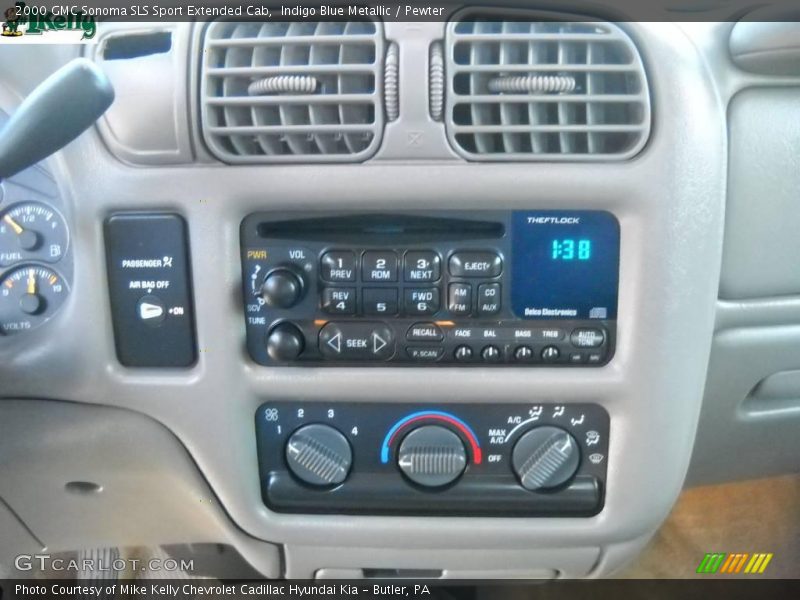 Indigo Blue Metallic / Pewter 2000 GMC Sonoma SLS Sport Extended Cab