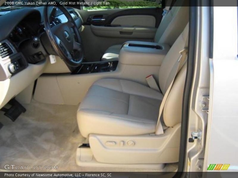 Gold Mist Metallic / Light Tan 2008 GMC Yukon Denali AWD