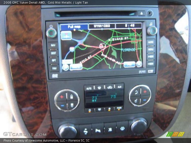 Gold Mist Metallic / Light Tan 2008 GMC Yukon Denali AWD