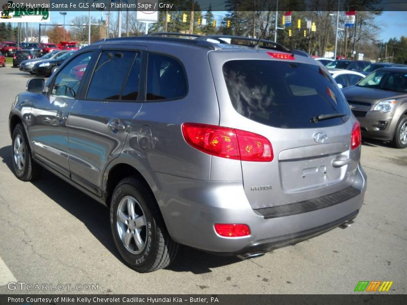 Platinum Sage / Gray 2007 Hyundai Santa Fe GLS 4WD
