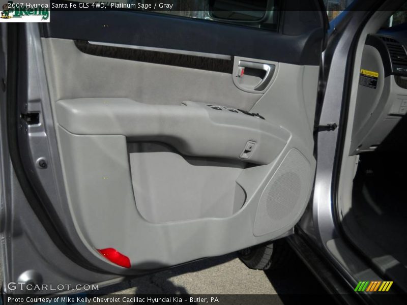 Platinum Sage / Gray 2007 Hyundai Santa Fe GLS 4WD