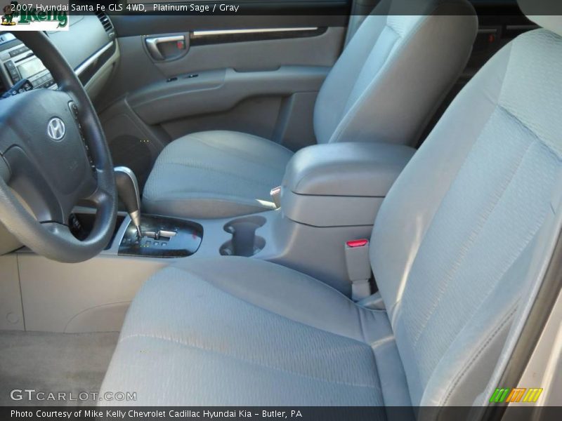 Platinum Sage / Gray 2007 Hyundai Santa Fe GLS 4WD