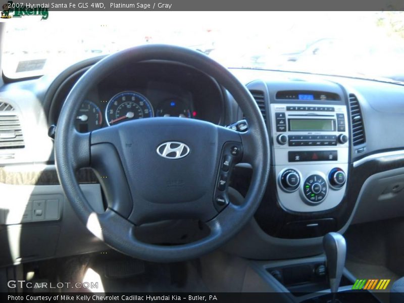 Platinum Sage / Gray 2007 Hyundai Santa Fe GLS 4WD
